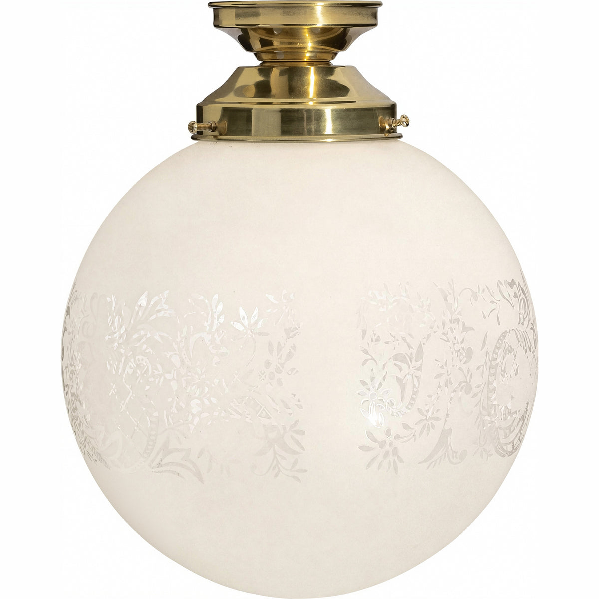 Sheffield 10" Shade w 4 1/4" Brass Batten Fix Light