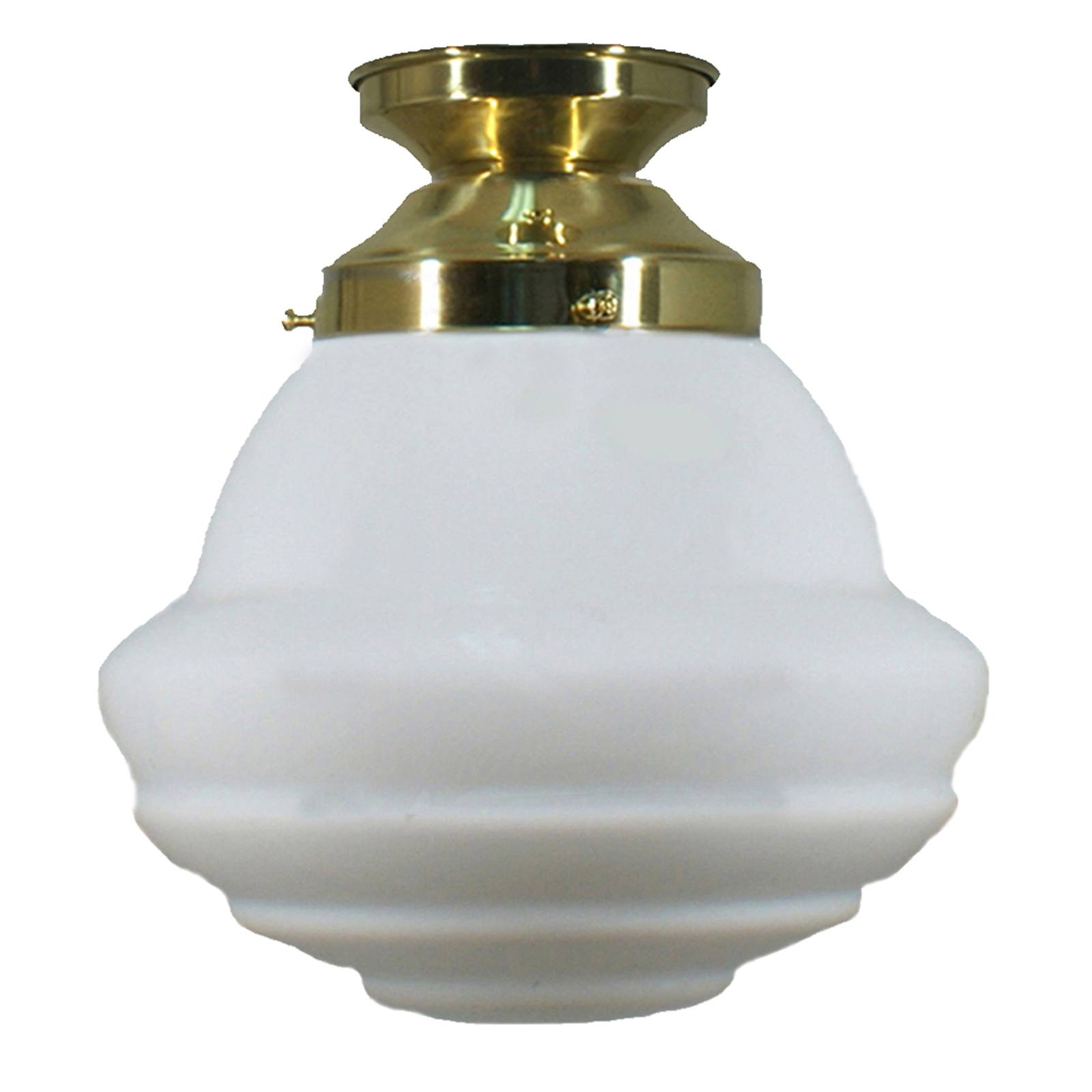 Parkville 9" Opal Matte Batten Fix, Polished Brass