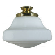 Lincoln Opal Matte Batten Fix, Polished Brass