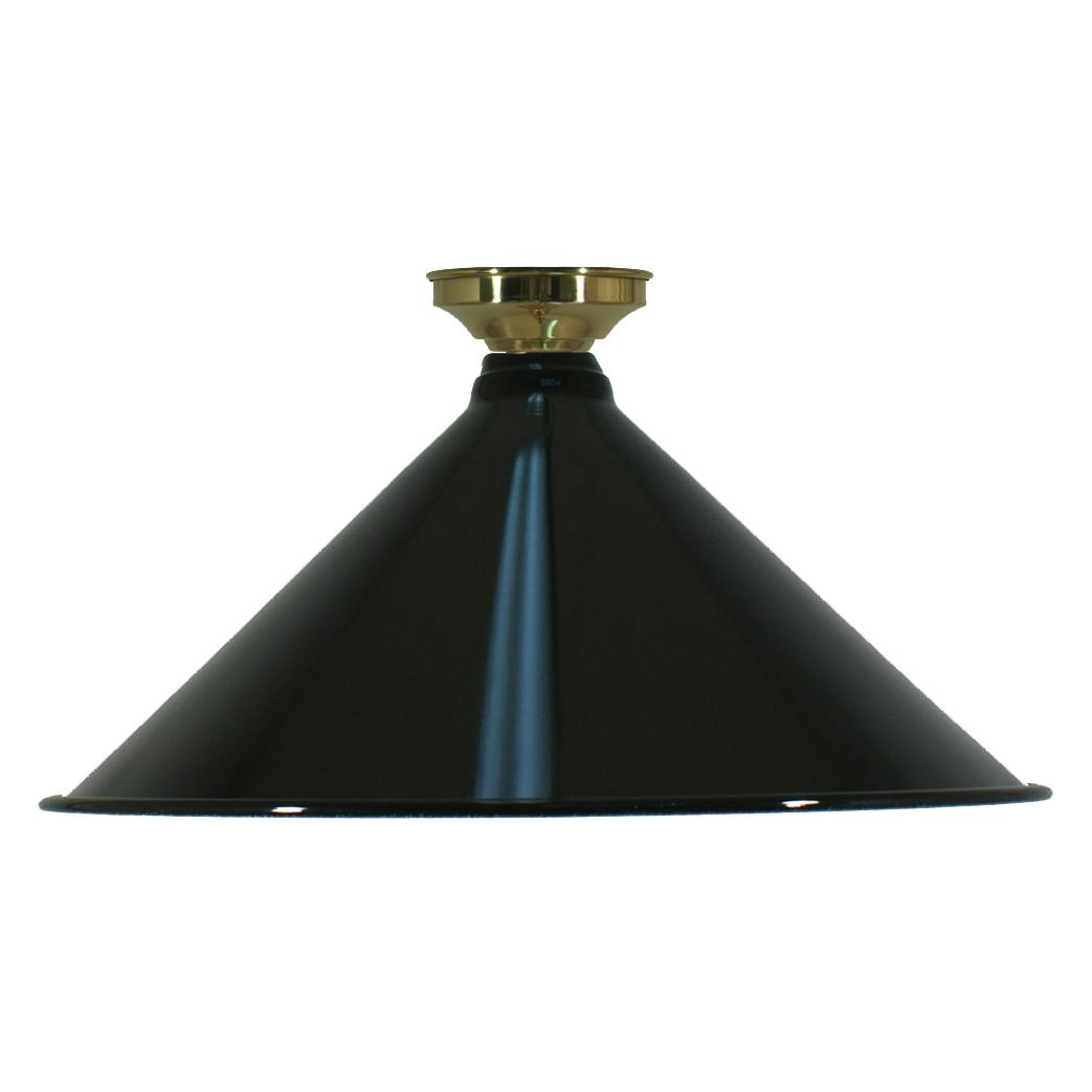 Edwardian 390mm Black Batten Fix, Polished Brass