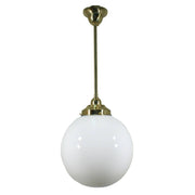 Sphere 10'' Opal Gloss on Rod Set 1/2'' x 1/2m, Polished Brass