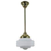 Detroit 8'' Opal Matte on Rod Set 1/2'' x 1/2m, Polished Brass