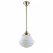 Parkville Opal Matte on Rod Set 1/2'' x 1/2m, Polished Brass