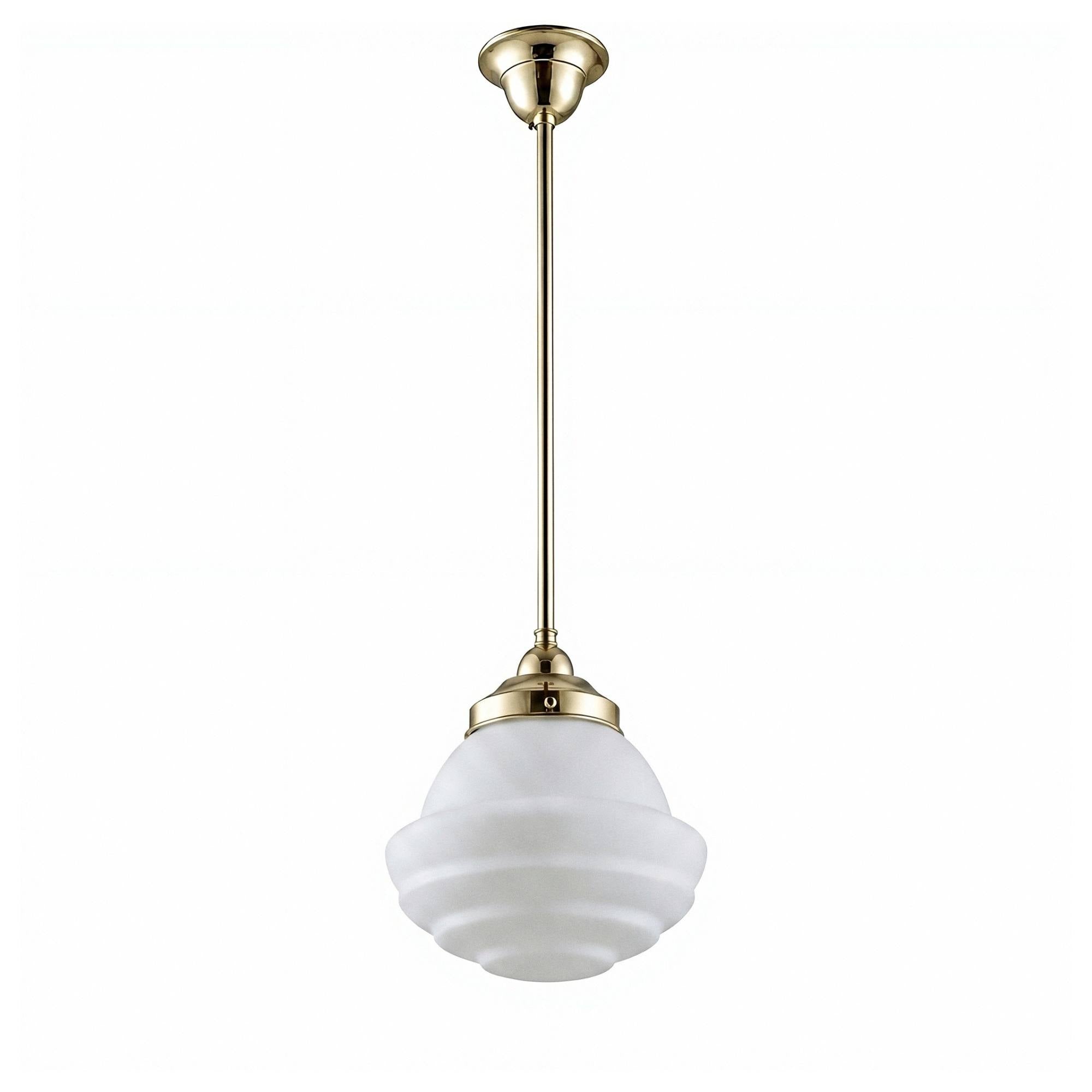 Parkville Opal Matte on Rod Set 1/2'' x 1/2m, Polished Brass
