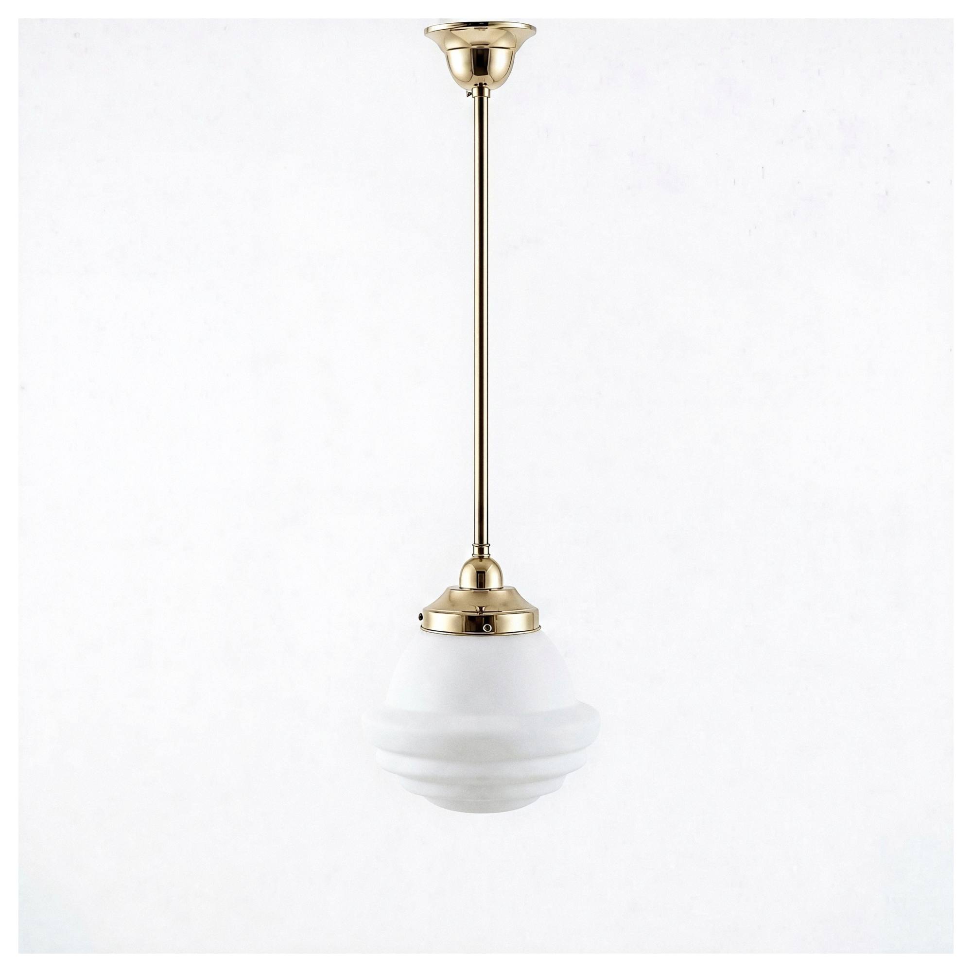 Parkville Opal Matte on Rod Set 1/2'' x 1/2m, Polished Brass