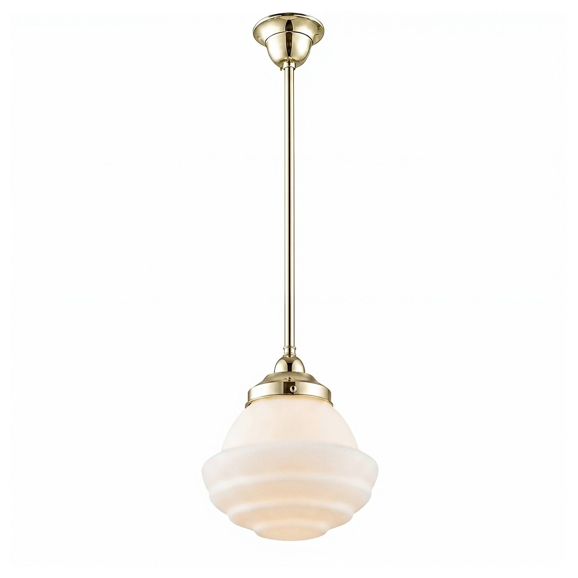 Parkville Opal Matte on Rod Set 1/2'' x 1/2m, Polished Brass