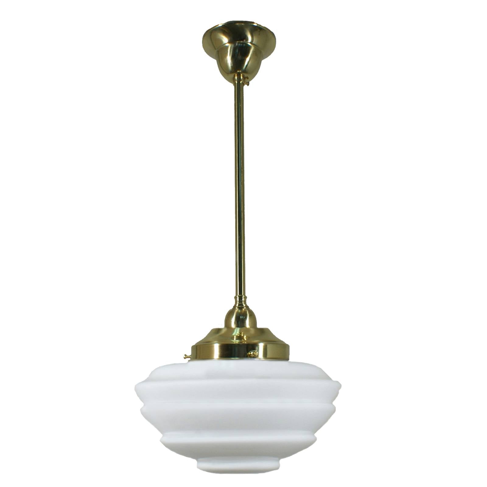 Cannes Opal Matte on Rod Set 1/2'' x 1/2m, Polished Brass