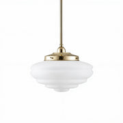 Chateau Opal Matte on Rod Set 1/2'' x 1/2m, Polished Brass