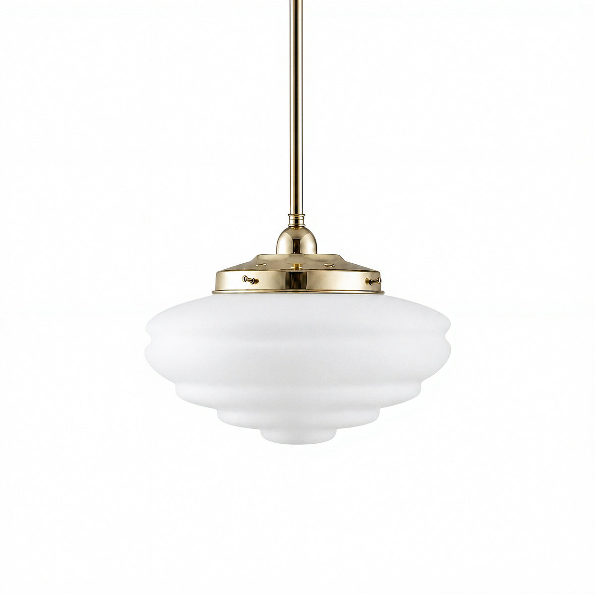 Chateau Opal Matte on Rod Set 1/2'' x 1/2m, Polished Brass