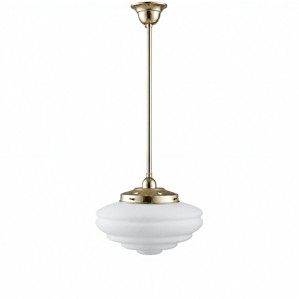 Chateau Opal Matte on Rod Set 1/2'' x 1/2m, Polished Brass
