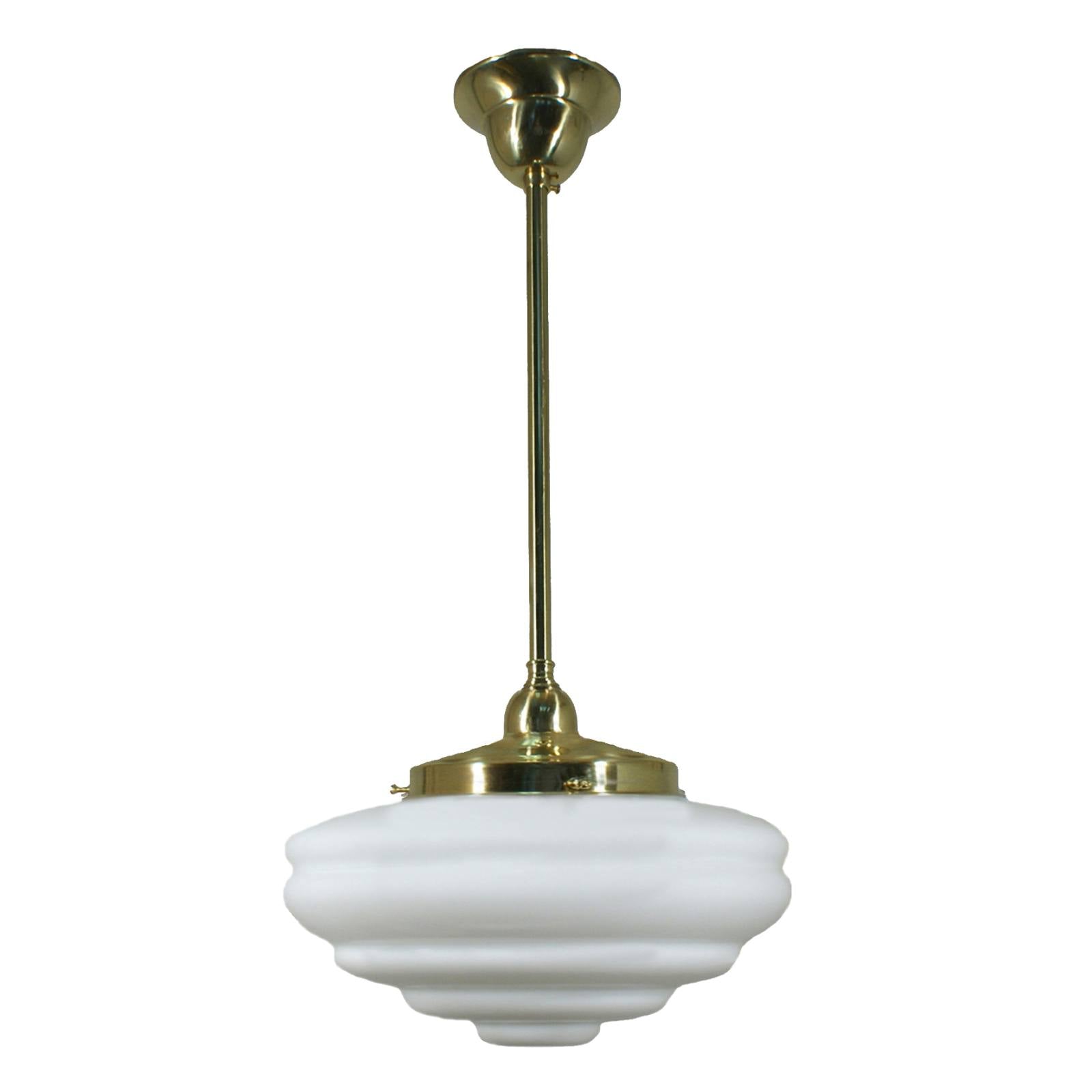 Chateau Opal Matte on Rod Set 1/2'' x 1/2m, Polished Brass