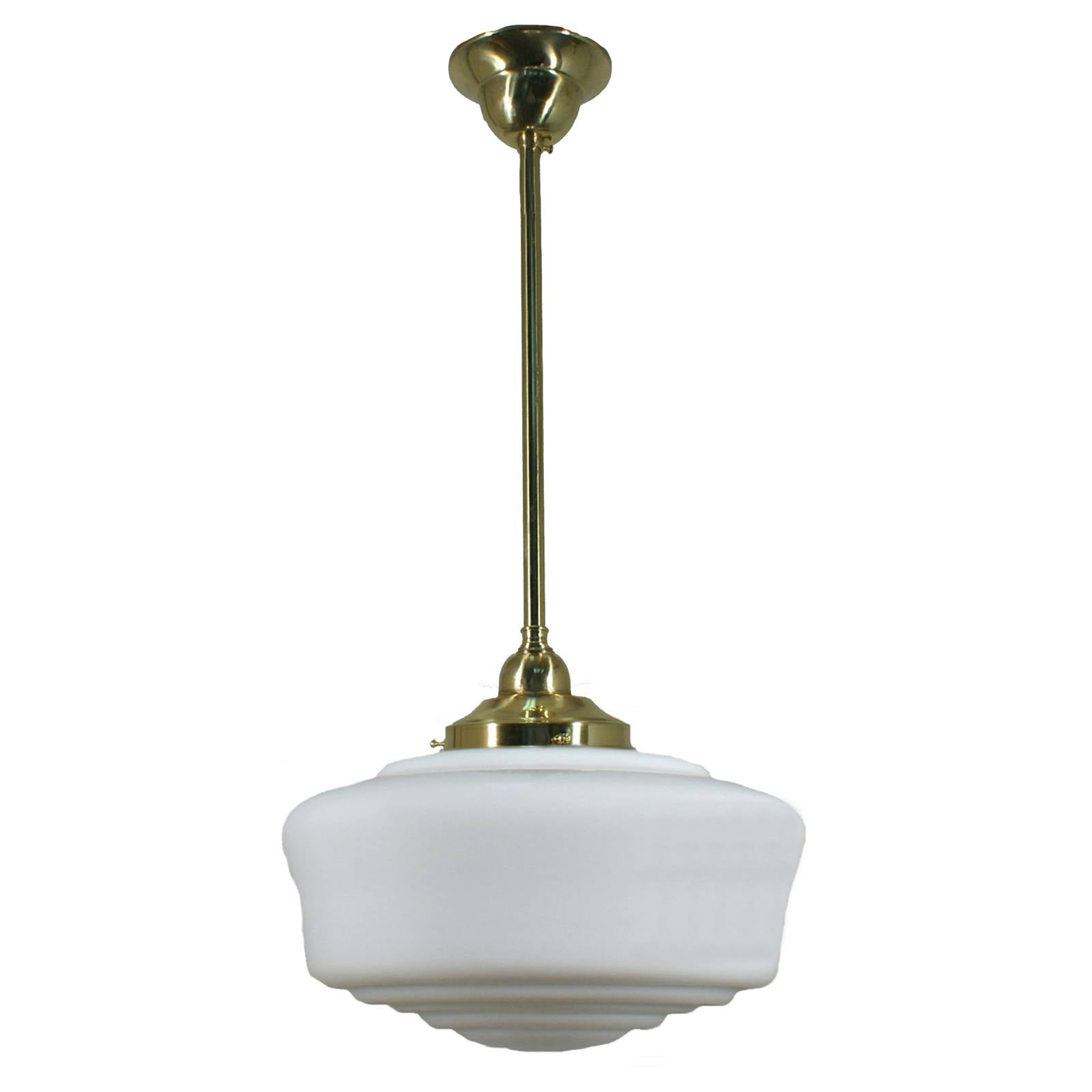 Moulins Opal Matte on Rod Set 1/2'' x 1/2m, Polished Brass