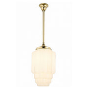 Bergerac Opal Matte on Rod Set 3/4'' x 1/2m, Polished Brass