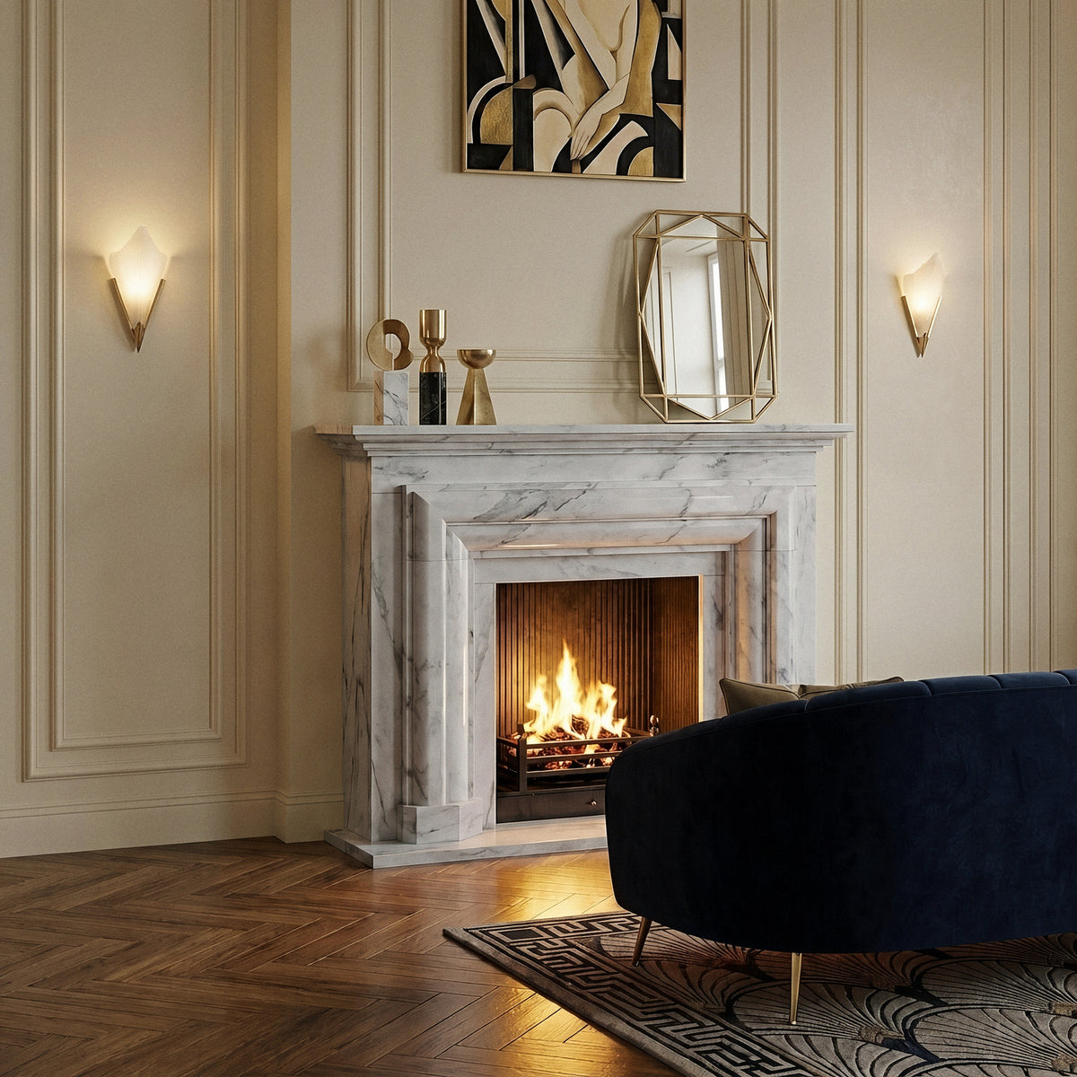7011 Wall Sconce, Polished Brass