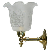 Waubra Wall Light with 5008 Shade, Polished Brass