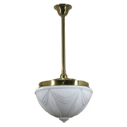 Empire 14'' Opal Matte on Rod Set 3/4'' x 1/2m, Polished Brass