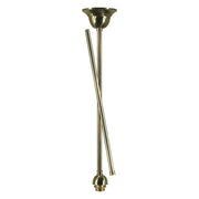 Rod Set 1/2" x 1m (2pc), Polished Brass