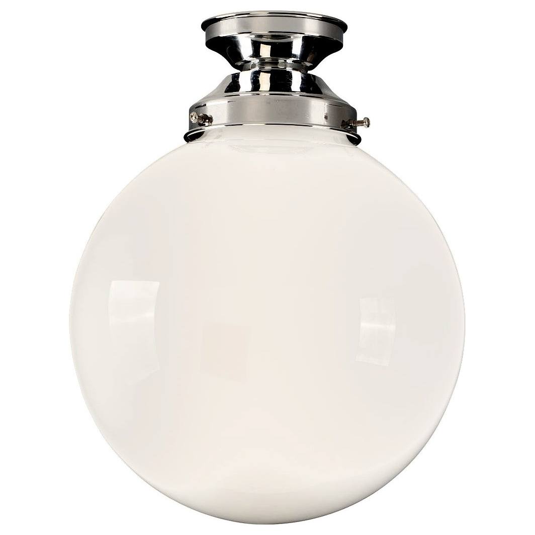 Sphere 10'' Opal Gloss Batten Fix, Chrome