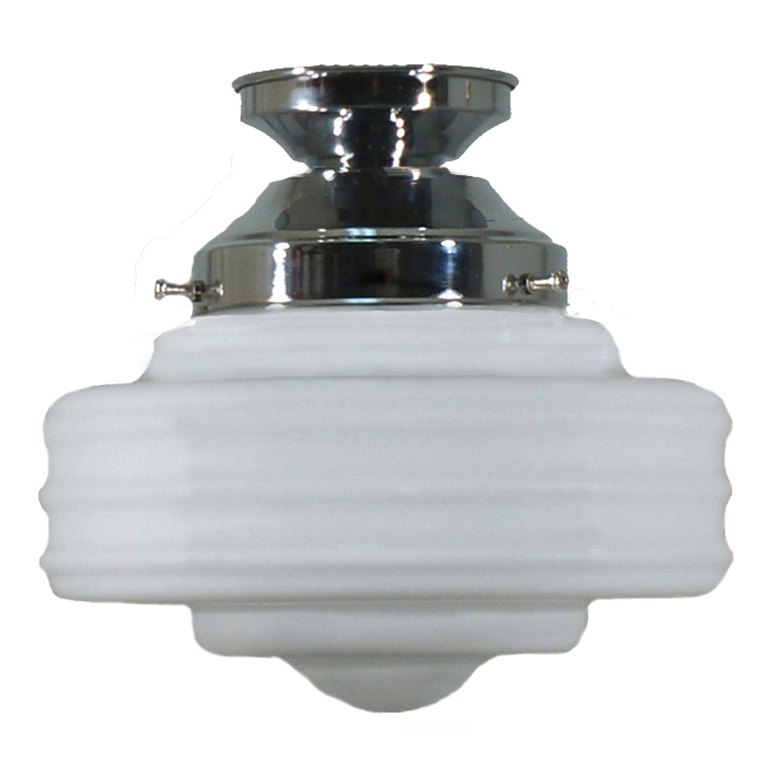 Detroit 8'' Opal Matte Batten Fix, Chrome