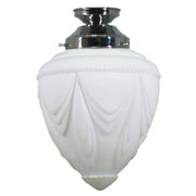 Empire 8'' Opal Matte Batten Fix, Chrome