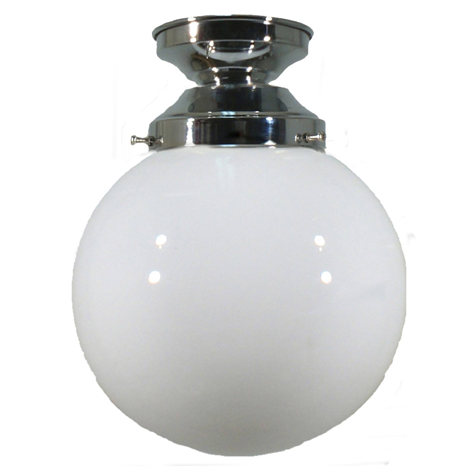 Sphere 8'' Opal Gloss Batten Fix, Chrome