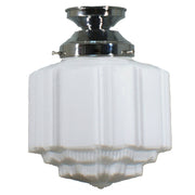 St Kilda 8'' Opal Matte Batten Fix, Chrome