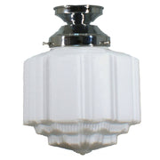 St Kilda 8'' Opal Matte Batten Fix, Chrome