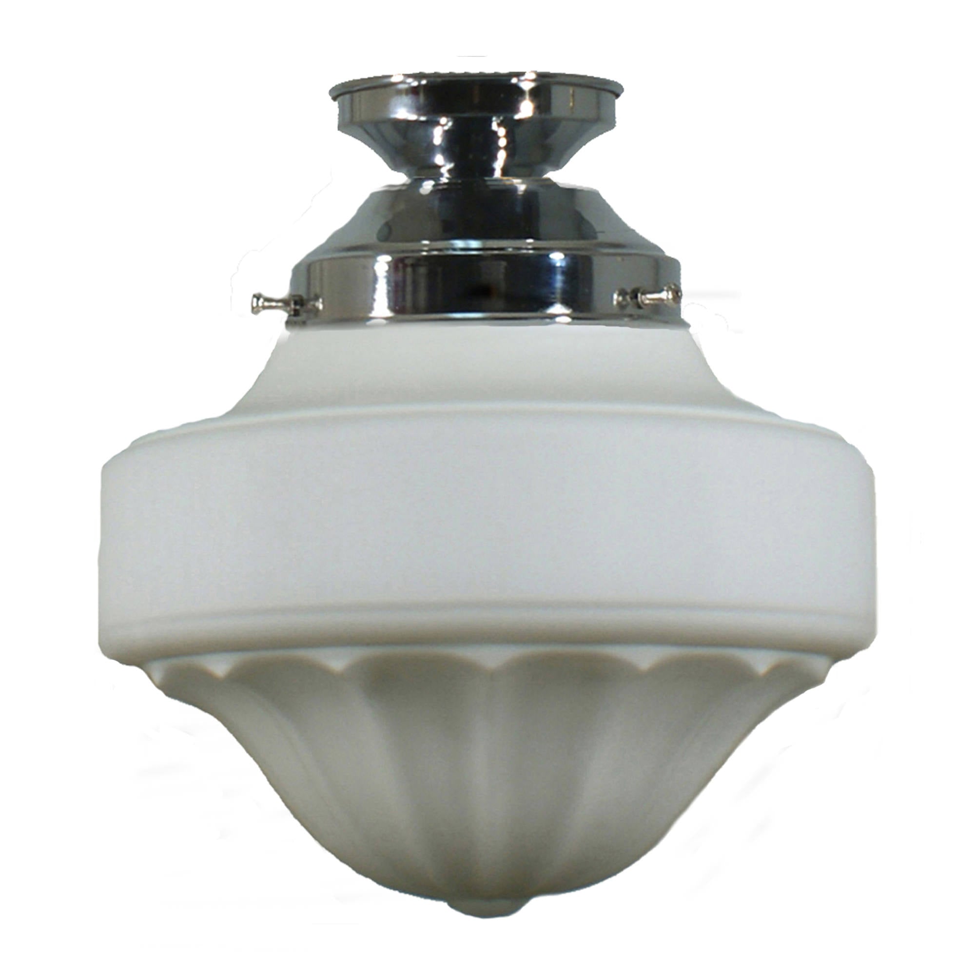 Derby 9'' Opal Matte Batten Fix, Chrome