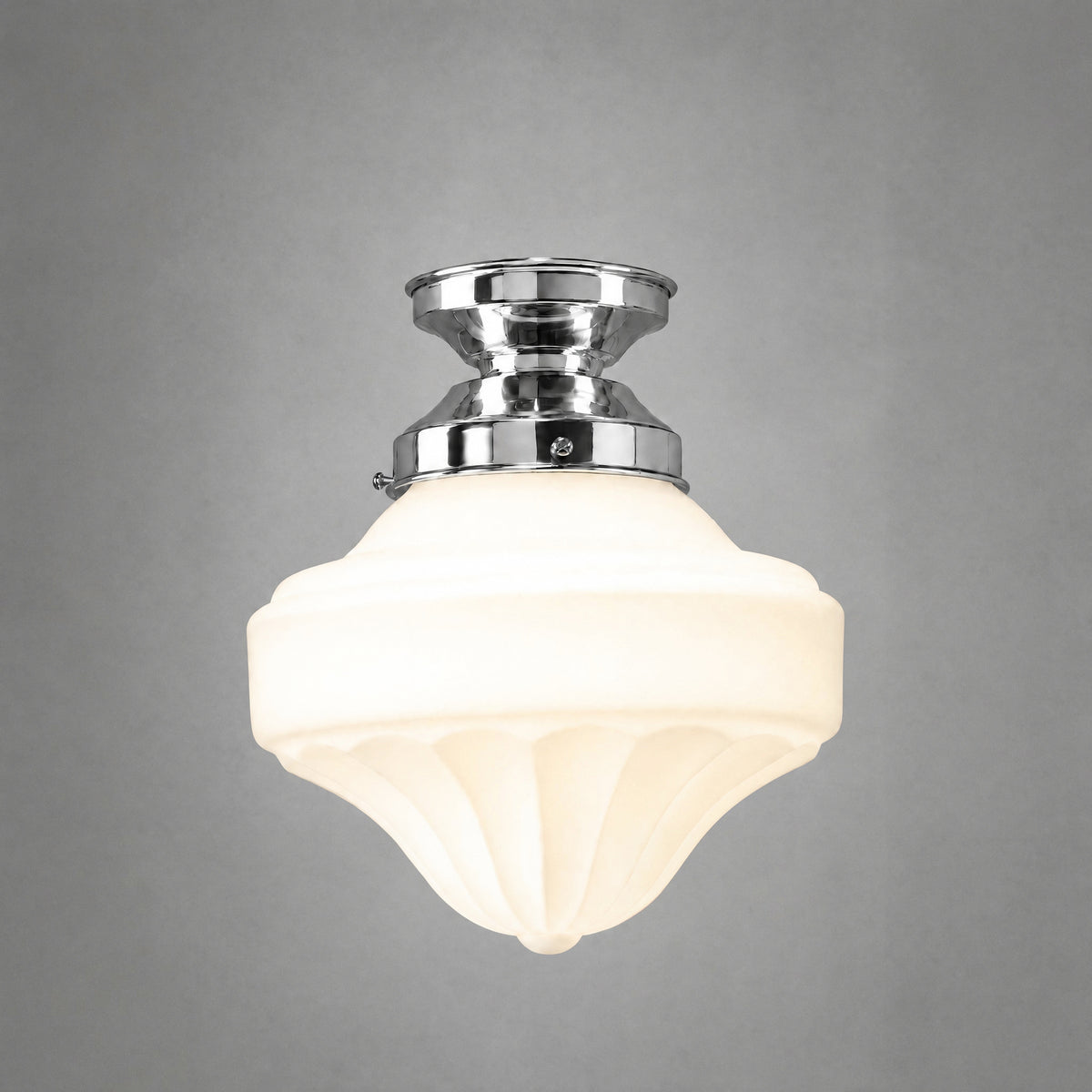 Derby 9'' Opal Matte Batten Fix, Chrome
