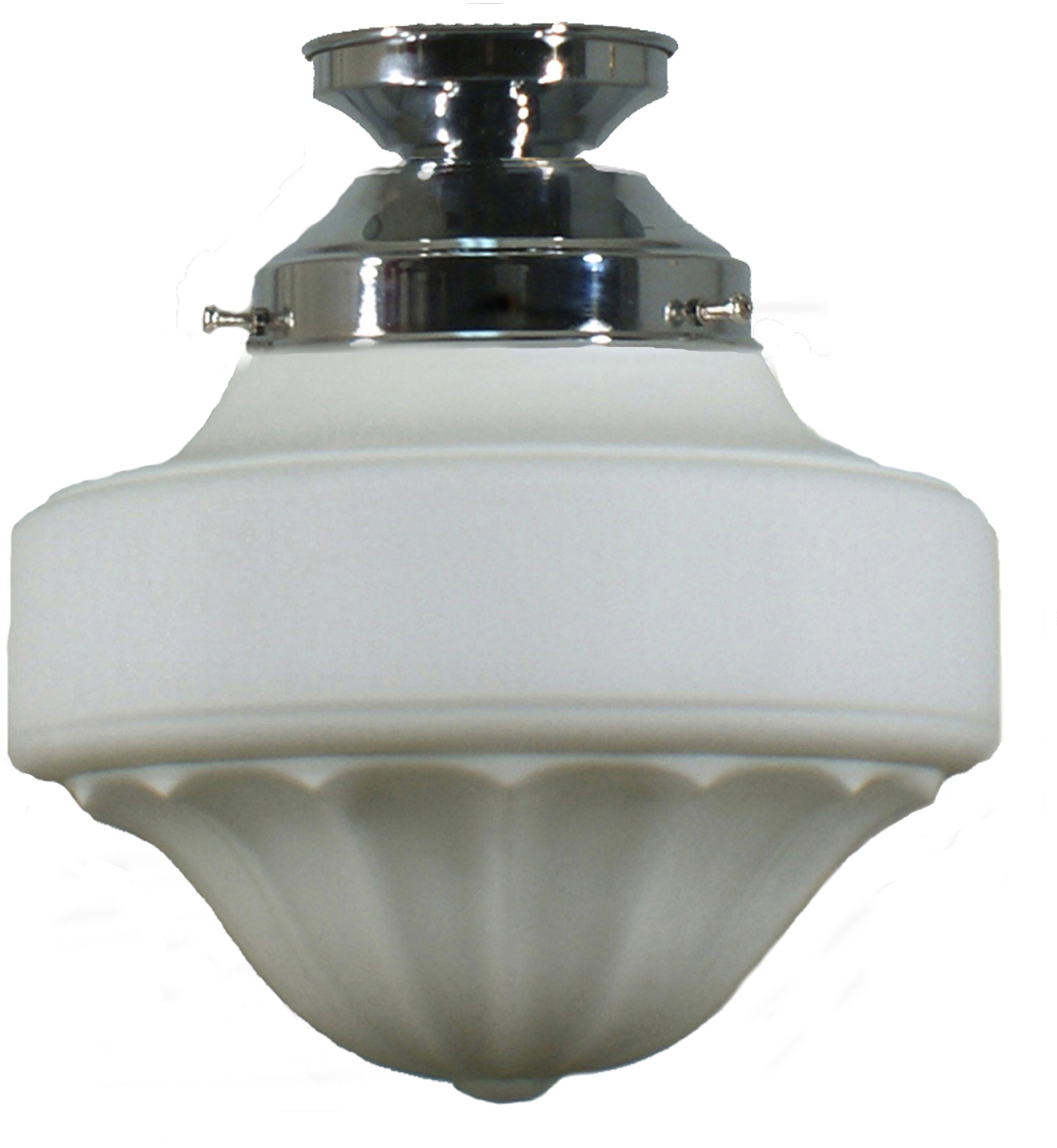 Derby 9'' Opal Matte Batten Fix, Chrome