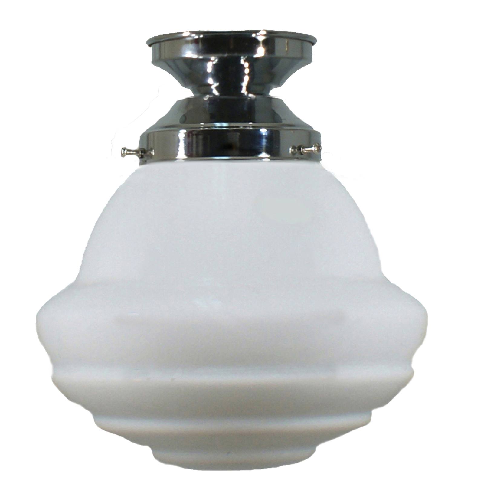 Parkville 9'' Opal Matte Batten Fix, Chrome