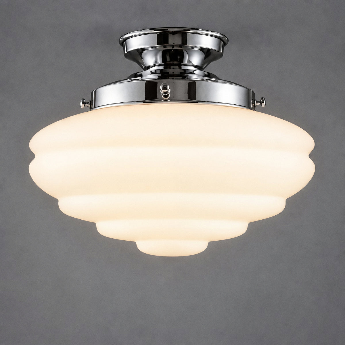 Chateau Opal Matte Batten Fix, Chrome