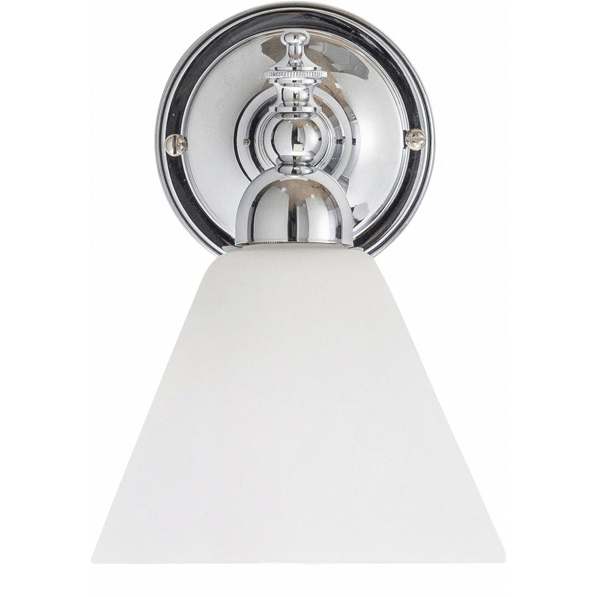 Koscina Wall Light with Cono Opal Matte Shade, Chrome