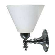 Koscina Wall Light with Cono Opal Matte Shade, Chrome