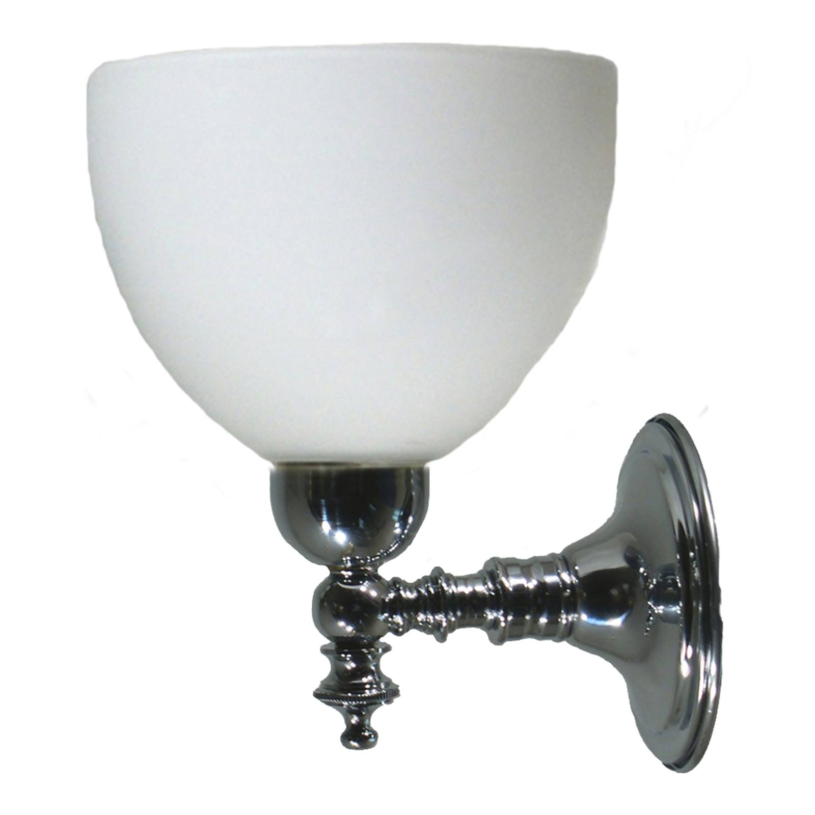 Koscina Wall Light with Decatron Opal Matte Shade, Chrome