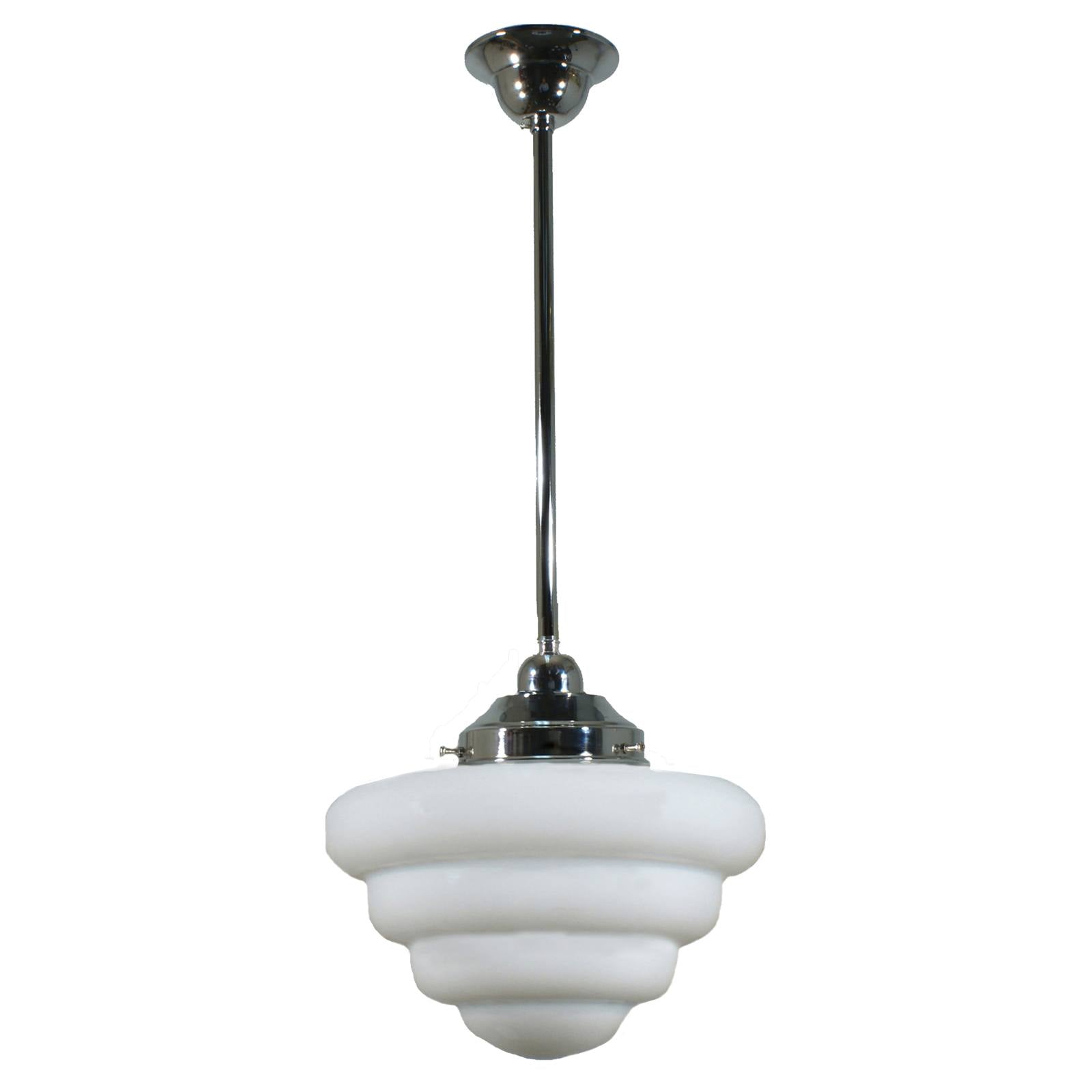 Beehive Opal Matte on Rod Set 1/2'' x 1/2m, Chrome