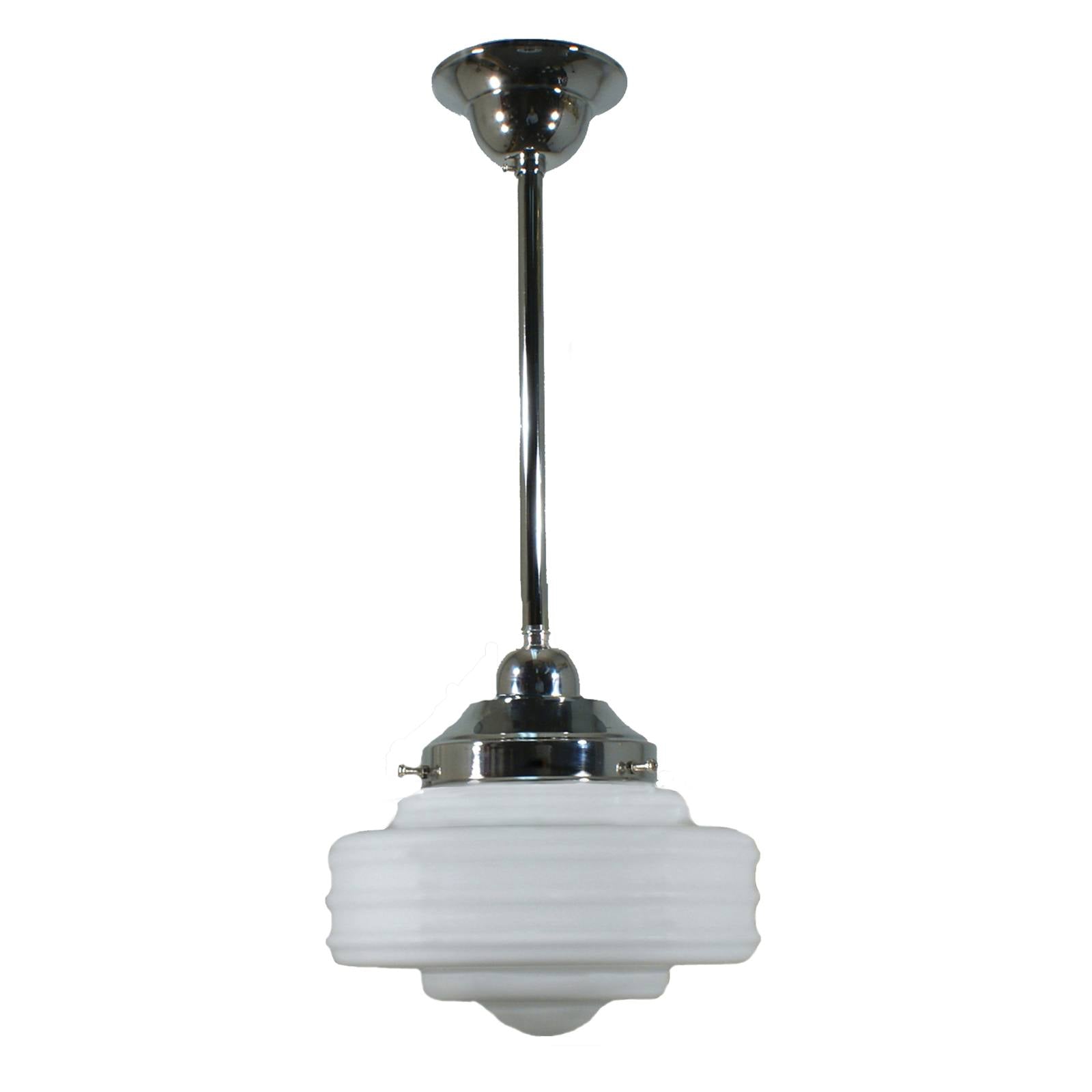 Detroit 8'' Opal Matt On Rod Set 1/2'' x 1/2m, Chrome