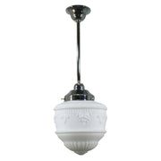 Senator 8" Opal Matte on Rod Set 1/2" x 1/2m, Chrome