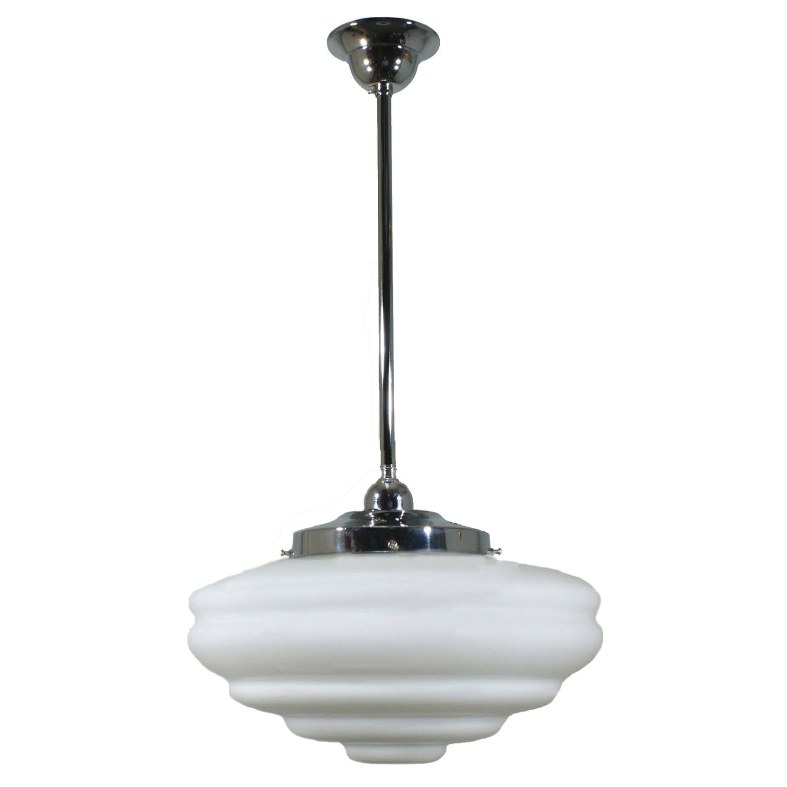 Chateau Opal Matte on Rod Set 1/2'' x 1/2m, Chrome