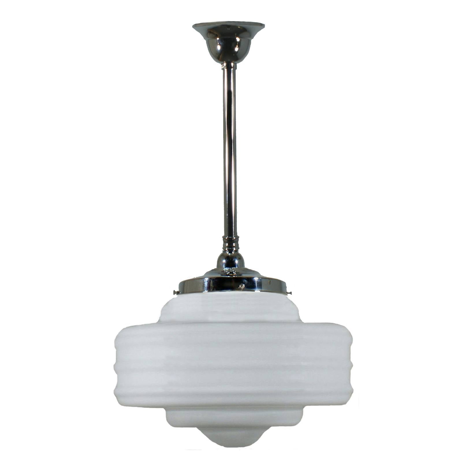 Detroit 14'' Opal Matte on Rod Set 3/4" x 1/2m, Chrome