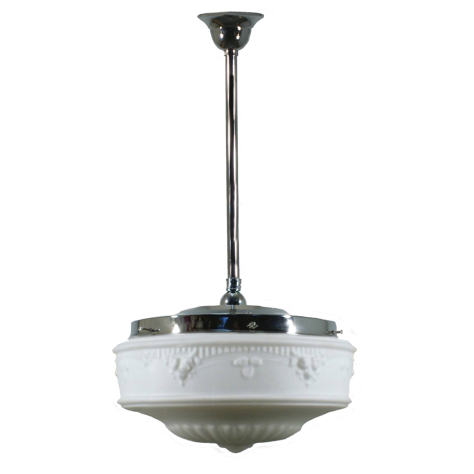 Senator 14'' Opal Matte on Rod Set 3/4'' x 1/2m, Chrome