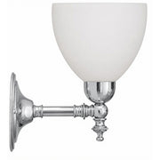 Waubra Wall Light with Decatron Shade, Chrome