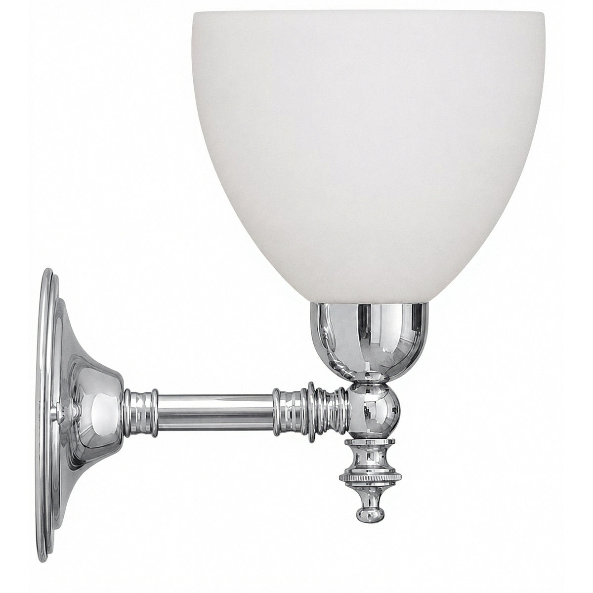 Waubra Wall Light with Decatron Shade, Chrome