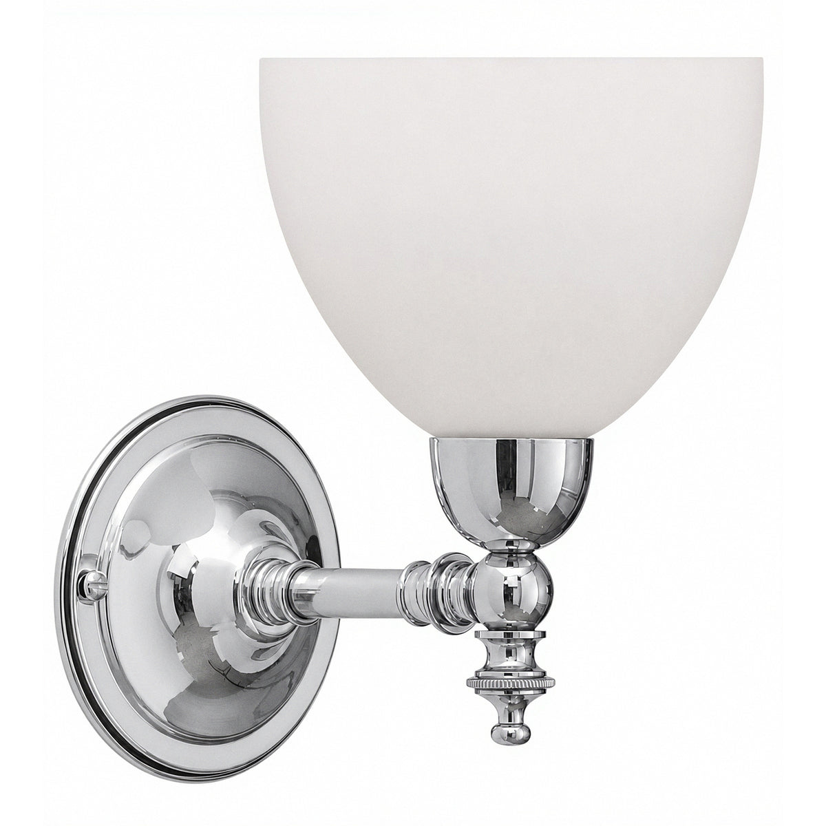 Waubra Wall Light with Decatron Shade, Chrome