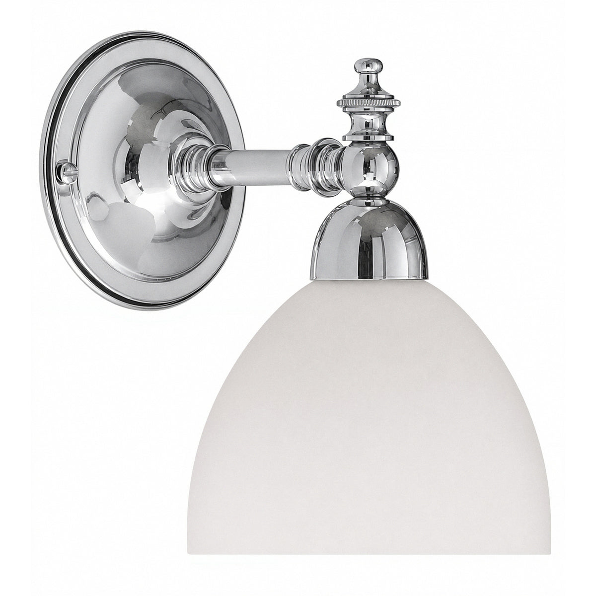 Waubra Wall Light with Decatron Shade, Chrome