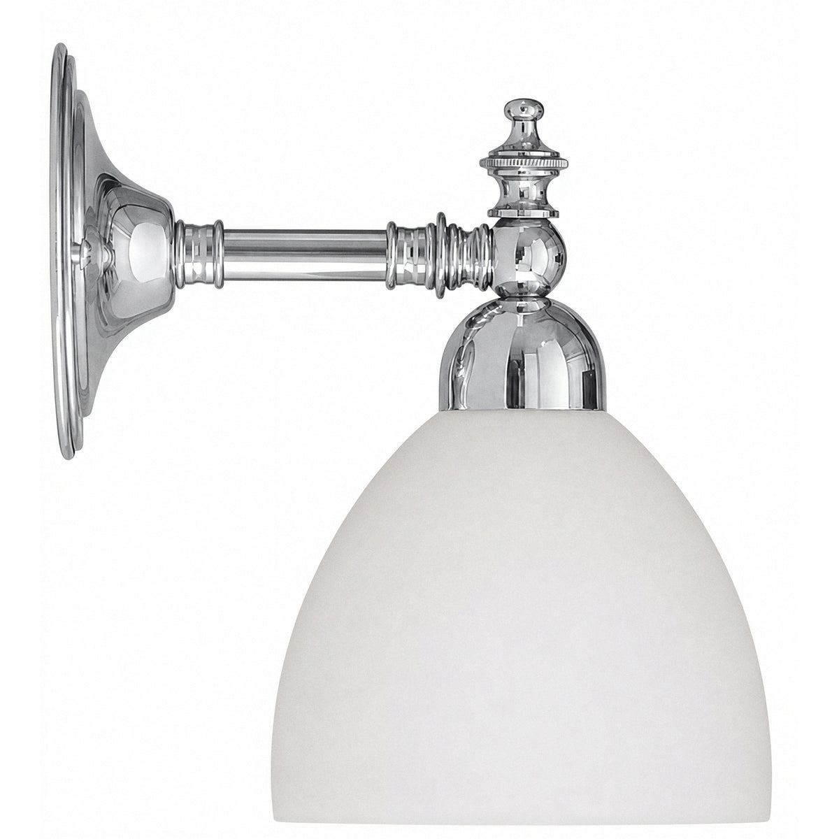 Waubra Wall Light with Decatron Shade, Chrome