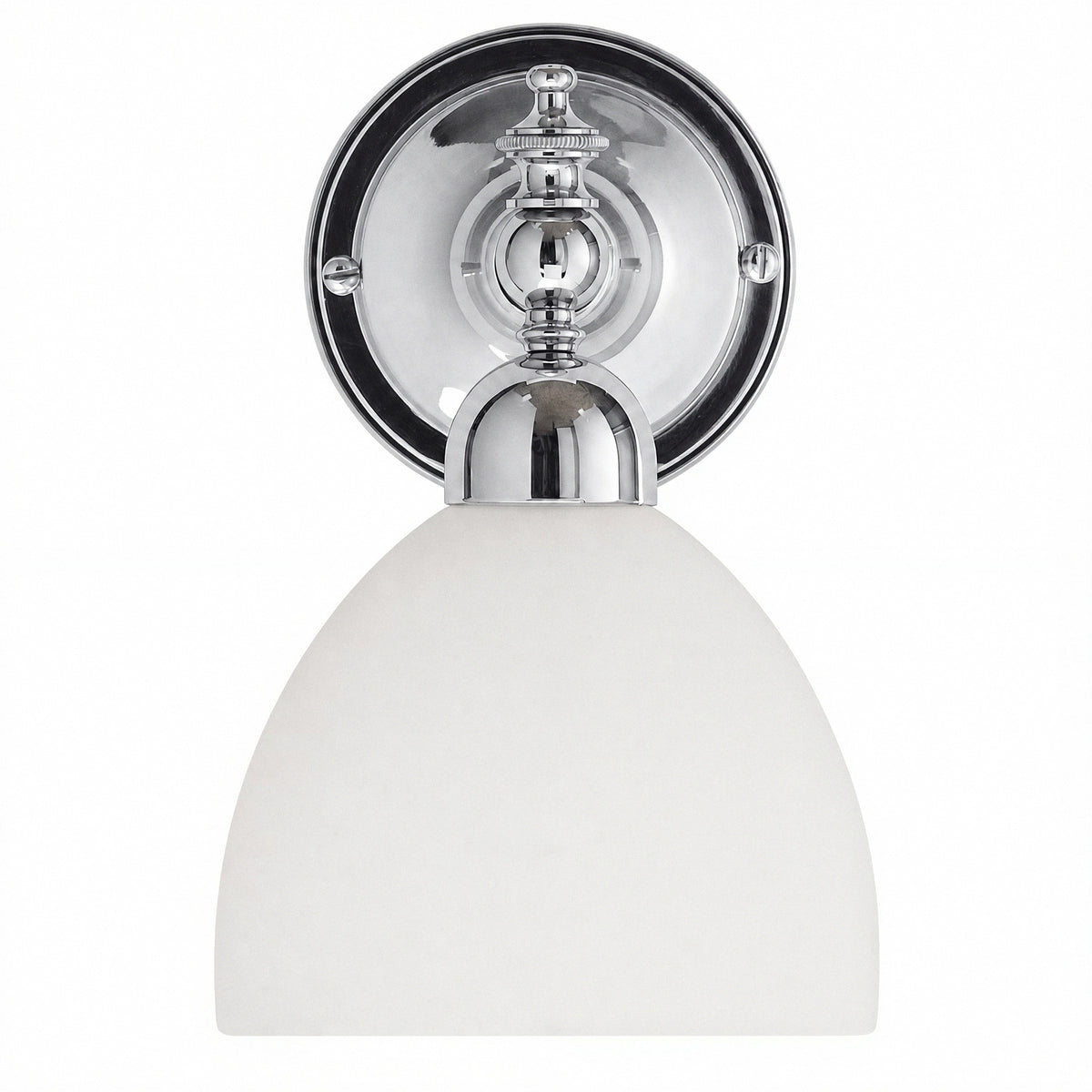 Waubra Wall Light with Decatron Shade, Chrome