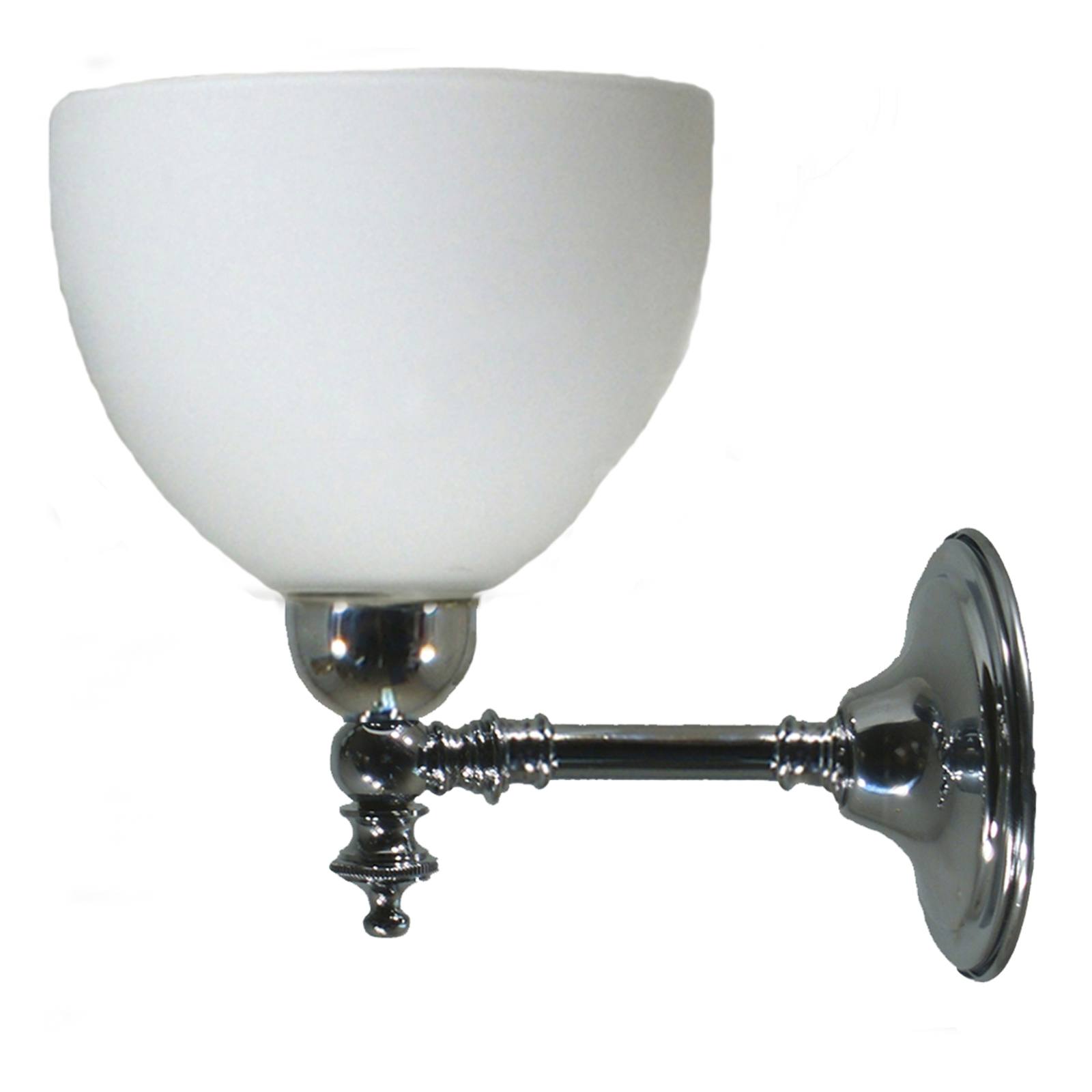 Waubra Wall Light with Decatron Shade, Chrome