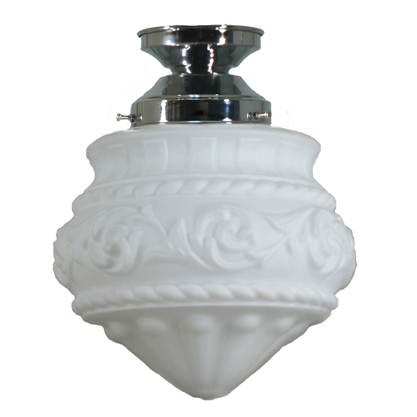 Premier 8'' Opal Matte Batten Fix, Chrome