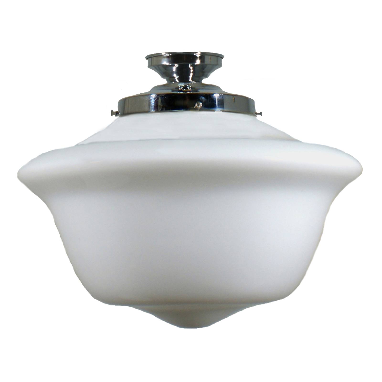 Victorian Schoolhouse 16'' Opal Matte Batten Fix, Chrome